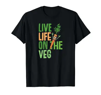100% Хлопок, Забавный дизайн на растительной основе, морковь со смешным веганским слоганом, футболка, МУЖСКИЕ, женские футболки УНИСЕКС, Размер S-6XL 0