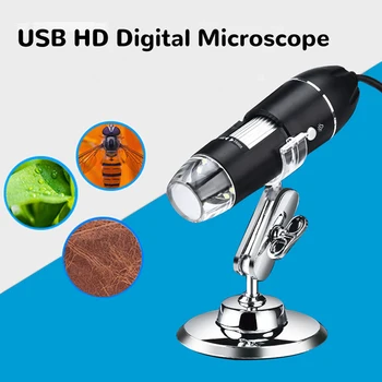 1600X HD Цифровой микроскоп, электронное увеличительное стекло, эндоскоп с USB-увеличением для оценки ювелирных изделий Видео для IOS Android 0