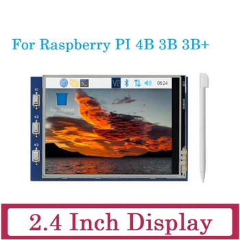 2,8-дюймовый SPI-дисплей для Raspberry Pi 4B/3B/3B + Емкостный монитор с сенсорным экраном 320X240 с сенсорным пером