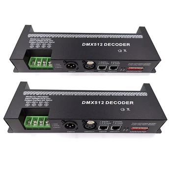2X30-канальный RGB DMX512 Декодер Светодиодные Ленты Контроллер 60A DMX Диммер PWM Драйвер Вход DC9-24V 30CH