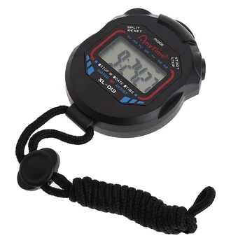 367D Классический цифровой ручной ЖК-хронограф, спортивный секундомер, таймер для w /string