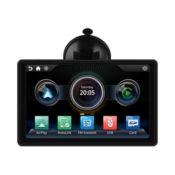 7-дюймовое универсальное автомобильное смарт-радио, мультимедийный плеер с сенсорным экраном, Беспроводной Bluetooth Carplay, Портативный подвесной плеер