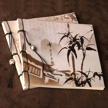 Guyun 29 Ретро Книга ручной работы в нитяном переплете, Альбом для рисования, Антикварный блокнот для рисования, Дневник в китайском этническом древнем стиле