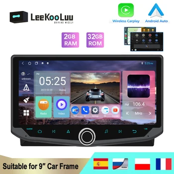 LeeKooLuu 2Din Android-автомагнитола, стерео, GPS-навигация, беспроводной Carplay Android Auto для Volkswagen Nissan Hyundai Kia Toyota