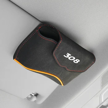 Автоматический солнцезащитный козырек, коробка для очков для Peugeot 308 t9 2010, автомобильный держатель для солнцезащитных очков, многофункциональный зажим для очков, зажим для купюр, автомобильные аксессуары