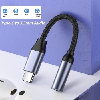 Адаптер USB Type C-3,5 мм, адаптер Aux Type-c, аудиокабель с разъемом 3,5 для наушников Samsung Galaxy S21 Ultra S20 Note 20