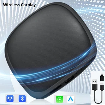 Беспроводной Автомобильный адаптер CarPlay AI Box для Android с поддержкой Netflix YouTube Bluetooth Wifi для Автомобилей с Заводским Проводным CarPlay