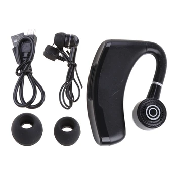 Беспроводные наушники V10, автомобильные Bluetooth-совместимые наушники с ушными крючками, сигнальная гарнитура с микрофоном для занятий спортом