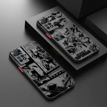 Бэтмен, Супермен, Джокер, Комиксы, Матовый Чехол Для Xiaomi Redmi Note 11 12 12S 10 Pro 8 9 8T 11T 9S 10S 11S для Redmi 12 10 10C 9 12C