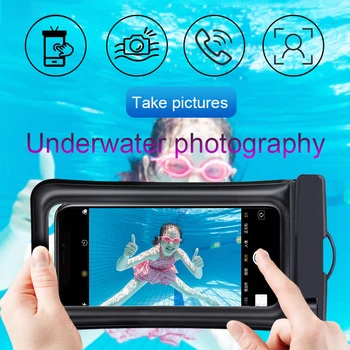 Водонепроницаемая сумка для плавания, чехол для телефона, плавающая подушка безопасности, подходит для iPhone 11 12 13 14 Pro Max Samsung S23 S22 Xiaomi 13