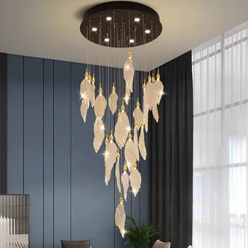 Декор комнаты Светодиодная художественная люстра Подвесной светильник в скандинавском стиле для столовой, подвесной потолок в помещении, гостиная lustre moderne luxe hanglamp lustre
