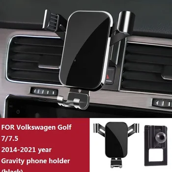 Держатель мобильного телефона для Volkswagen Golf Sportsvan 2014-2021 годов выпуска Кронштейн для крепления на вентиляционное отверстие Держатель GPS-телефона Зажимная подставка в автомобиле