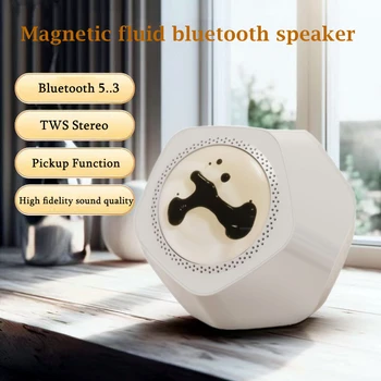 Динамики Visual Venom Magnetic Fluid Беспроводной динамик Bluetooth 5.3 Настольный Сабвуфер Звукосниматель ритмической музыки Super Bass Бумбокс 0