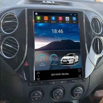 Для Volkswagen Tiguan 2007-2036 Tesla стиль Android 12 Автомобильная GPS навигация Мультимедийный плеер автомобильный радиоплеер Плеер головного устройства