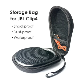 Жесткий чехол из EVA для JBL Clip 4, Bluetooth-совместимый динамик, Ударопрочная водонепроницаемая дорожная защитная сумка для хранения