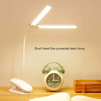 Зажимная лампа, регулируемая для ухода за глазами, складная настольная лампа с гибкостью 360 градусов