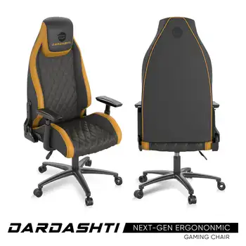 Игровое кресло Atlantic Dardashti - Коммерческого класса, эргономичное, с гоночным желтым цветом (78050358) мебельное эргономичное кресло