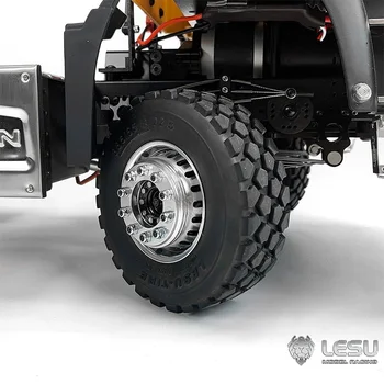 Игрушечная модель грузовика 1/14 из алюминиевого сплава LESU, имитирующая ступицу переднего колеса, W-2018-C2, модифицированный аксессуар Radium speed