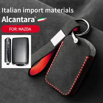 Импортная замша Alcantara для Mazda 3 Alexa CX-30 CX30 CX5 CX 5 CX-5 CX8 CX9 CX4 с пряжкой для защиты ключей