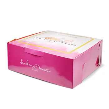 индивидуальный дизайн SENCAI Бесплатные образцы пищевых продуктов Индивидуальная Белая Картонная коробка для пончиков с логотипом