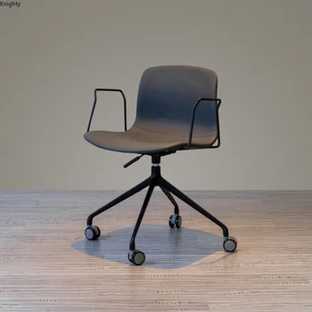 Компьютерные кресла для руководителей Boss из скандинавской кожи, Современный подъемник для спинки кресла в спальне, поворотное офисное кресло с подлокотниками B