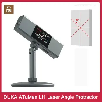 Лазерный транспортир DUKA ATuMan LI1, инструмент для литья под давлением, измеритель угла, инструменты, двусторонний цифровой инклинометр с HD-экраном
