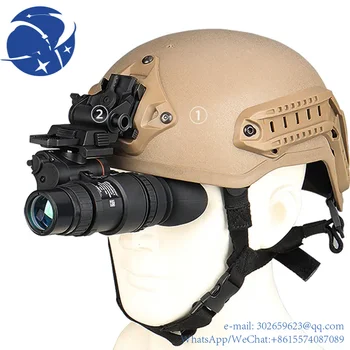 Монокуляр ночного видения yyhcLUXUN PVS18, устанавливаемый на шлем, 1x 32 инфракрасных цифровых очков ночного видения, охотничий прицел