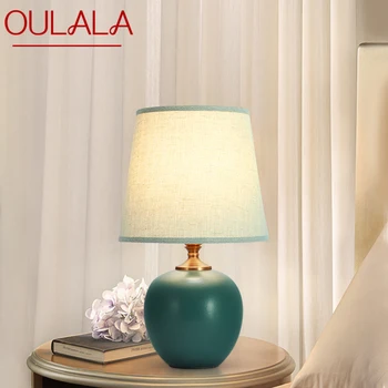 Настольная лампа с сенсорным затемнением RONIN, современная керамическая настольная лампа, декоративная для дома, спальни