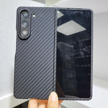 Настоящее углеродное волокно для Samsung Galaxy Z Fold 5 Case Z Fold5, ультратонкий чехол для телефона с защитой от падения, арамидное волокно