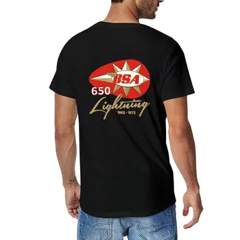 Новая футболка для мотоцикла BSA Lightning 650, забавные футболки, летний топ, рубашка с животным принтом для мальчиков, мужские футболки с длинным рукавом