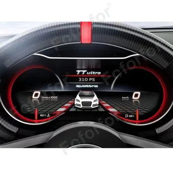 Новейший ЖК-цифровой кластер для Audi TT 2009-2016 Виртуальный кластер, Спидометр в кабине, приборная панель автомобиля