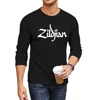 Новые тарелки Zildjian College Drums, Длинная футболка барабанщика, корейская мода, белые футболки для мальчиков, мужские графические футболки, комплект