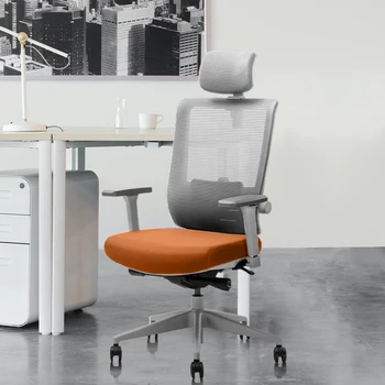 Офисное кресло Эргономичное сетчатое кресло с усовершенствованным дизайном, сертификат SGS BIFMA, кресло для босса