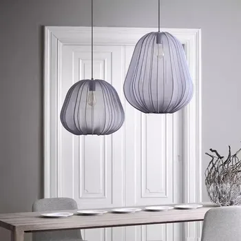 Подвесной светильник из ткани Nordic LED Art Decor для гостиной, столовой, ресторана, современной люстры в стиле Home Deco, осветительных приборов