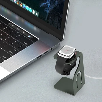Портативная подставка для зарядки Apple Watch, подставка для зарядки часов из алюминиевого сплава, гладкий кронштейн для зарядного устройства для часов, аксессуары Iwatch