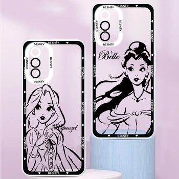 Прозрачный Чехол для телефона Disney Princess с Винни-Пухом для Oppo A94 A76 A74 A73 A54 A53 2020 Reno 7 6 5 5G Angel Eyes
