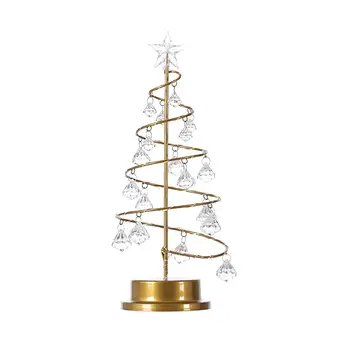 Рождественская Елка Лампа LED Моделирование Света Кристалл Подвесной Декоративный Светильник Для Спальни Гостиной Рождество