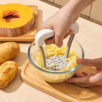 Ручная машинка для измельчения картофеля, портативный кухонный инструмент для измельчения прессованного картофеля для детского питания, фруктов, бананов, выпечки