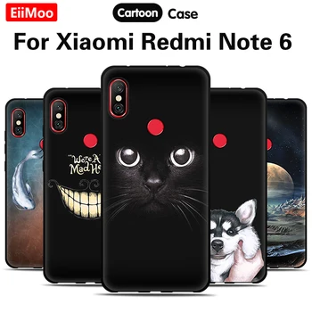 Силиконовая Задняя Крышка EiiMoo Для Xiaomi Redmi Note 6 Pro Case Мультяшные Милые Чехлы Для телефонов Для Xiaomi Redmi Note6 Pro Case Soft