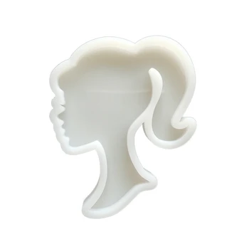 Силиконовая форма для кукольной головы, Шоколадные конфеты, кондитерский инструмент, мыло ручной работы, форма из полимерной глины, силиконовая основа, прочный материал