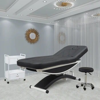 Современная Роскошная мебель для салона красоты Kangmei Электрическая 3 Мотора Косметолог Спа Стол для ухода за лицом Лечебная Массажная кровать