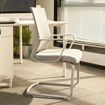 Современные минималистичные спинки Конференц-стульев Стол для домашнего офиса Компьютерный стул Удобный Сидячий Поворотный Подлокотник Офисный стул