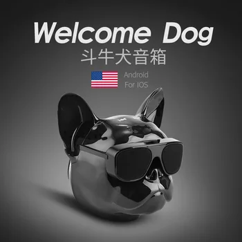 Творческий Бульдог Bluetooth Динамик Touch Dog Head Беспроводной Аудио Бас Звуковая Коробка Открытый Портативный Серии Hifi Мини И Мощный