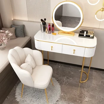 Туалетный столик, стул с зеркалом, столик для макияжа, туалетный столик, мебель для спальни, современные роскошные комоды для дома