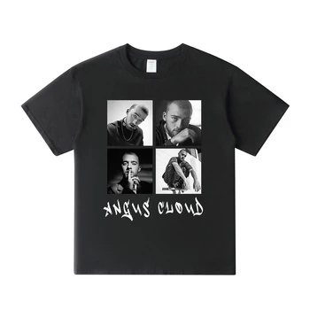 Футболка Rip Angus Cloud от Fezco Merch Crewneck, Хлопковая футболка с коротким рукавом, Женская Мужская футболка 1998-2023, Одежда для отдыха с миром