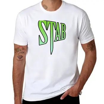 Футболка Stab, блузка, топы больших размеров, футболки для мальчиков, простые футболки для мужчин