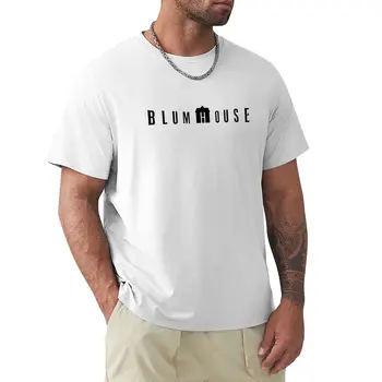 Футболка с логотипом Blumhouse, быстросохнущая футболка, футболка для мальчика, винтажная футболка с аниме, мужская одежда