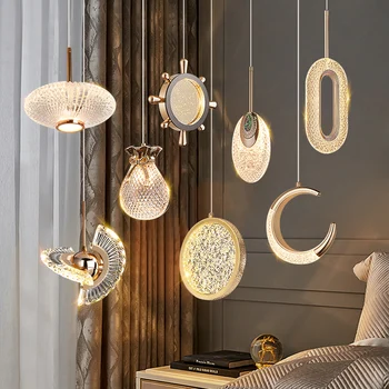 Хрустальный подвесной светильник Nordic Роскошные подвесные светильники для гостиной спальни Домашнего декора Chandelirer Crystal Series Lustre Lamp