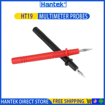Цифровой мультиметр Hantek, зонд для автомобильной диагностики, осциллограф с прямой ручкой, Многофункциональные тестовые провода, 2 шт./компл. Черный + красный 0