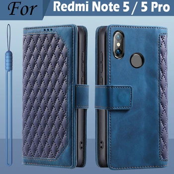 Чехол Для Xiaomi Redmi Note 5 Чехол Кожаный Чехол-бумажник Для Redmi Note 5 Pro Чехол Магнитная Книжка Coque Redmi Note5 Телефон Etui